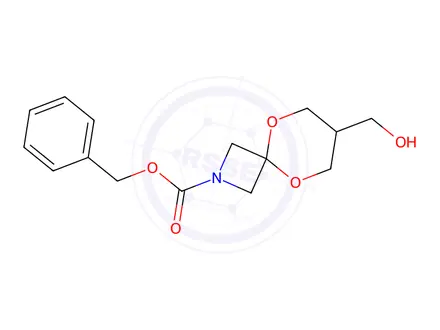 Chemical structure of Benzyl 7-(hydroxymethyl)-5,9-dioxa-2-azaspiro[3.5]nonane-2-carboxylate