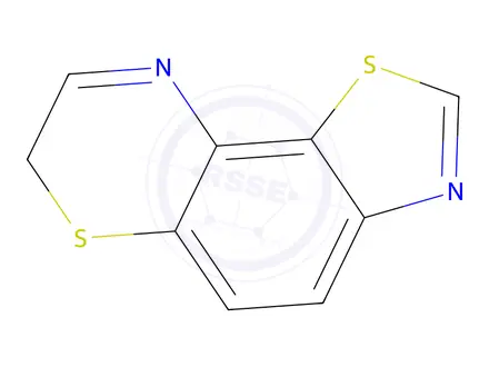 Chemical structure of 7H-Thiazolo[5,4-f][1,4]benzothiazine(8CI)