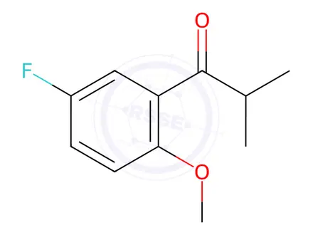 Chemical structure of 1-Propanone, 1-(5-fluoro-2-methoxyphenyl)-2-methyl-