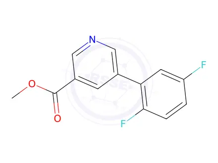 Chemical structure of Methyl 5-(2,5-difluorophenyl)nicotinate
