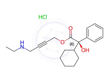 Chemical structure of (R)-N-Desethyl Oxybutynin Hydrochloride