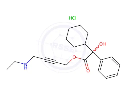 Chemical structure of N-Desethyl Oxybutynin Hydrochloride