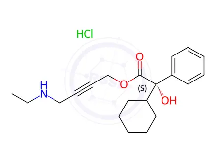 Chemical structure of (S)-N-Desethyl Oxybutynin Hydrochloride