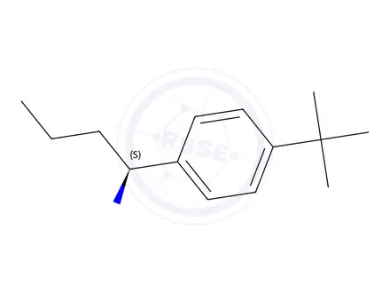 Chemical structure of (S)-1-(4-(tert-butyl)phenyl)butan-1-amine