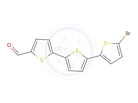 Chemical structure of 5''-BROMO-2,2':5',2''-TERTHIOPHENE-5-CARBOXALDEHYDE