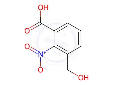 Chemical structure of 3-(Hydroxymethyl)-2-nitrobenzoic Acid