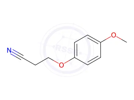 Chemical structure of 3-(4-Methoxyphenoxy)propanenitrile