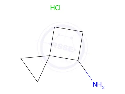 Chemical structure of spiro[2.3]hexan-6-amine;hydrochloride
