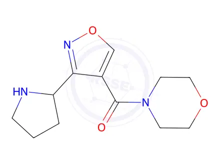 Chemical structure of Morpholino(3-(pyrrolidin-2-yl)isoxazol-4-yl)methanone