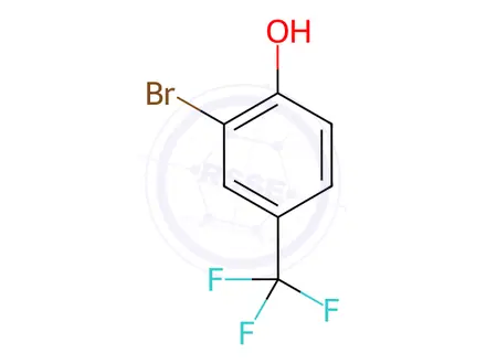 Chemical structure of 2-Bromo-4-(trifluoromethyl)phenol
