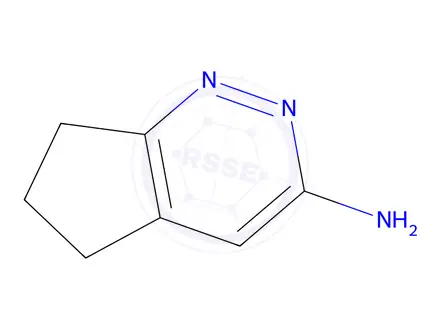 Chemical structure of 5H,6H,7H-cyclopenta[c]pyridazin-3-amine