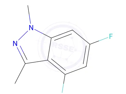 Chemical structure of 4,6-Difluoro-1,3-dimethyl-1H-indazole