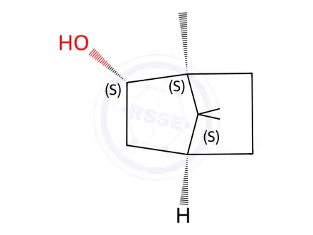 Chemical structure of (1S,4β)-1α,7,7-Trimethylbicyclo[2.2.1]heptane-2β-ol