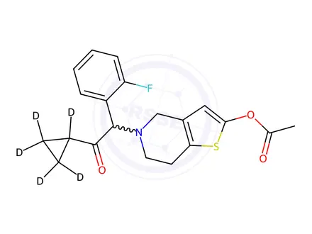 Chemical structure of Prasugrel-d5