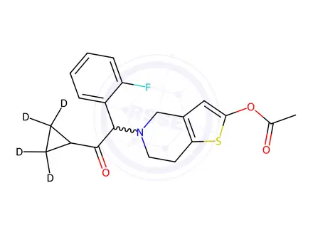 Chemical structure of Prasugrel D4