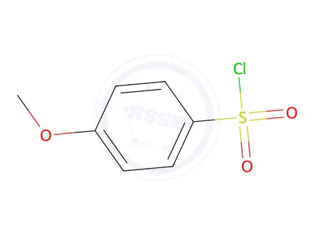Chemical structure of Benzenesulfonyl chloride, 4-methoxy-