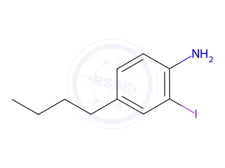 Chemical structure of 4-Butyl-2-iodoaniline