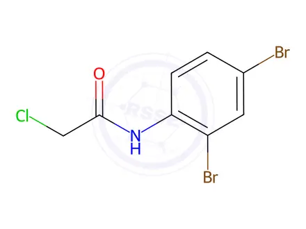 Chemical structure of Acetamide, 2-chloro-N-(2,4-dibromophenyl)-