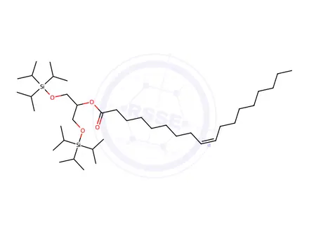 Chemical structure of 1,3-O-Bis(triisopropylsilyl) 2-Oleoyl Glycerol