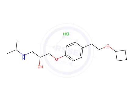 Chemical structure of 1-[4-(2-Cyclobutoxyethyl)phenoxy]-3-(isopropylamino)propan-2-ol Hydrochloride