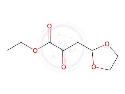 Chemical structure of α-Oxo-1,3-dioxolane-2-propanoic acid Ethyl Ester