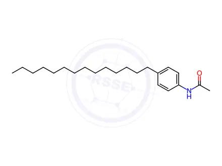 Chemical structure of N-(4-Tetradecylphenyl)acetamide