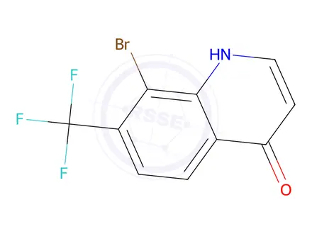 Chemical structure of 8-Bromo-7-(trifluoromethyl)quinolin-4(1H)-one