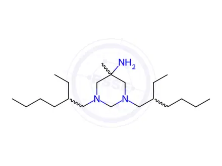 Chemical structure of Hexetidine in methanol
