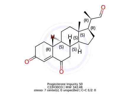 Chemical structure of Progesterone Impurity 154