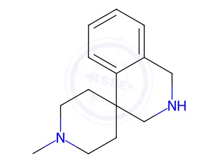 Chemical structure of 1''-methyl-2,3-dihydro-1H-spiro[isoquinoline-4,4''-piperidine] dihydrochloride