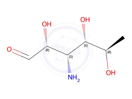 Chemical structure of 3-amino-3,6-didesoxyglucose