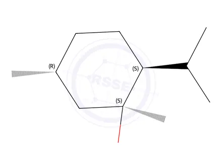 Chemical structure of Cyclohexanol,1,5-dimethyl-2-(1-methylethyl)-,(1S,2S,5R)-(9CI)