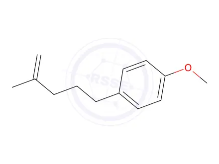 Chemical structure of 1-Methoxy-4-(4-methylpent-4-en-1-yl)benzene