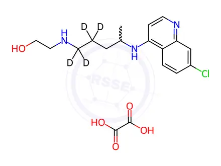 Chemical structure of Cletoquine-d4 Oxalate