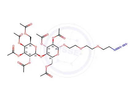 Chemical structure of Ac7 Lactose-PEG-N3