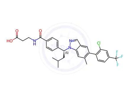 Chemical structure of Glucagon receptor antagonists-5