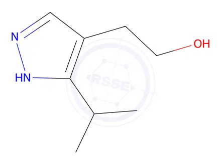 Chemical structure of 2-(5-isopropyl-1h-pyrazol-4-yl)ethan-1-ol