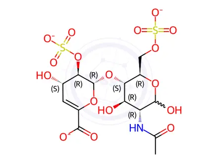 Chemical structure of Heparin Disaccharide I-A Sodium Salt