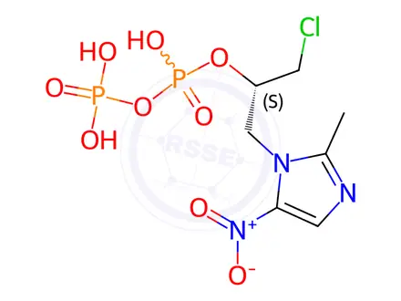 Chemical structure of Levornidazole Phosphate Impurity 10