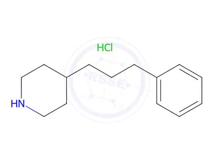 Chemical structure of 4-(3-Phenylpropyl)piperidine hydrochloride