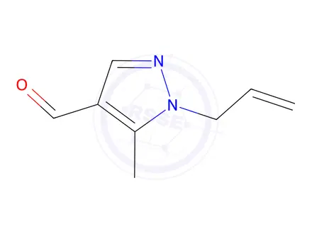 Chemical structure of 1-Allyl-5-methyl-1H-pyrazole-4-carbaldehyde