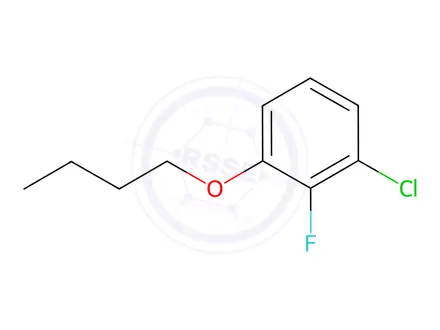 Chemical structure of Benzene, 1-butoxy-3-chloro-2-fluoro-