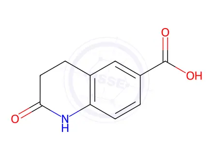 Chemical structure of 2-Oxo-1,2,3,4-tetrahydroquinoline-6-carboxylic Acid