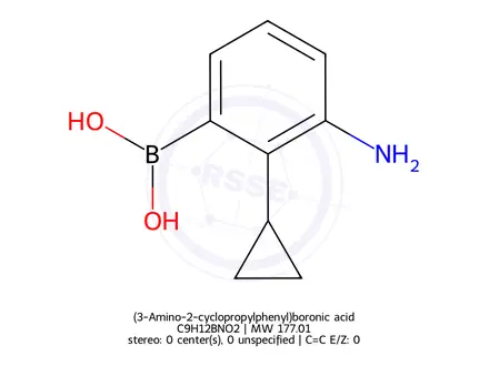 Chemical structure of (3-Amino-2-cyclopropylphenyl)boronic acid