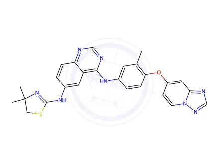 Chemical structure of Tucatinib Impurity 4