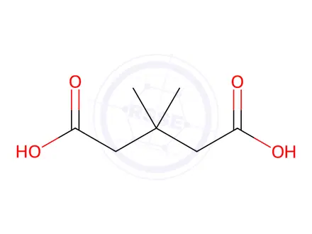 Chemical structure of 3,3-Dimethylglutaric acid Solution in Water