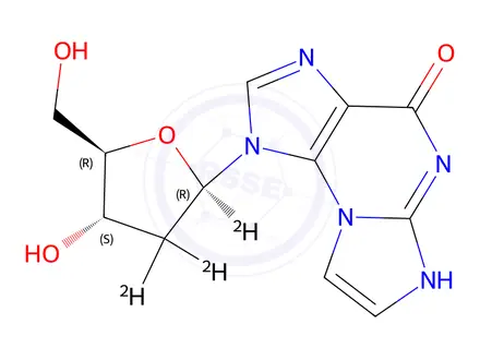 Chemical structure of N2,3-Etheno-2'-deoxy Guanosine-d3