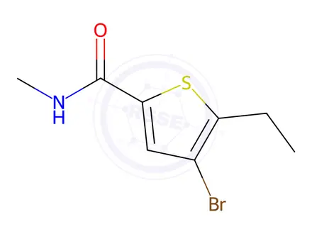 Chemical structure of 4-Bromo-5-ethyl-N-methylthiophene-2-carboxamide