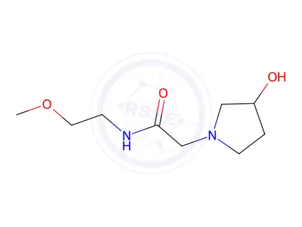 Chemical structure of 2-(3-hydroxypyrrolidin-1-yl)-n-(2-methoxyethyl)acetamide