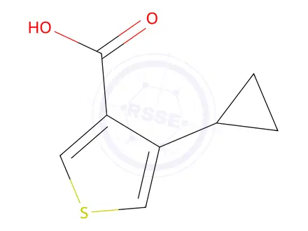 Chemical structure of 4-Cyclopropylthiophene-3-carboxylic Acid